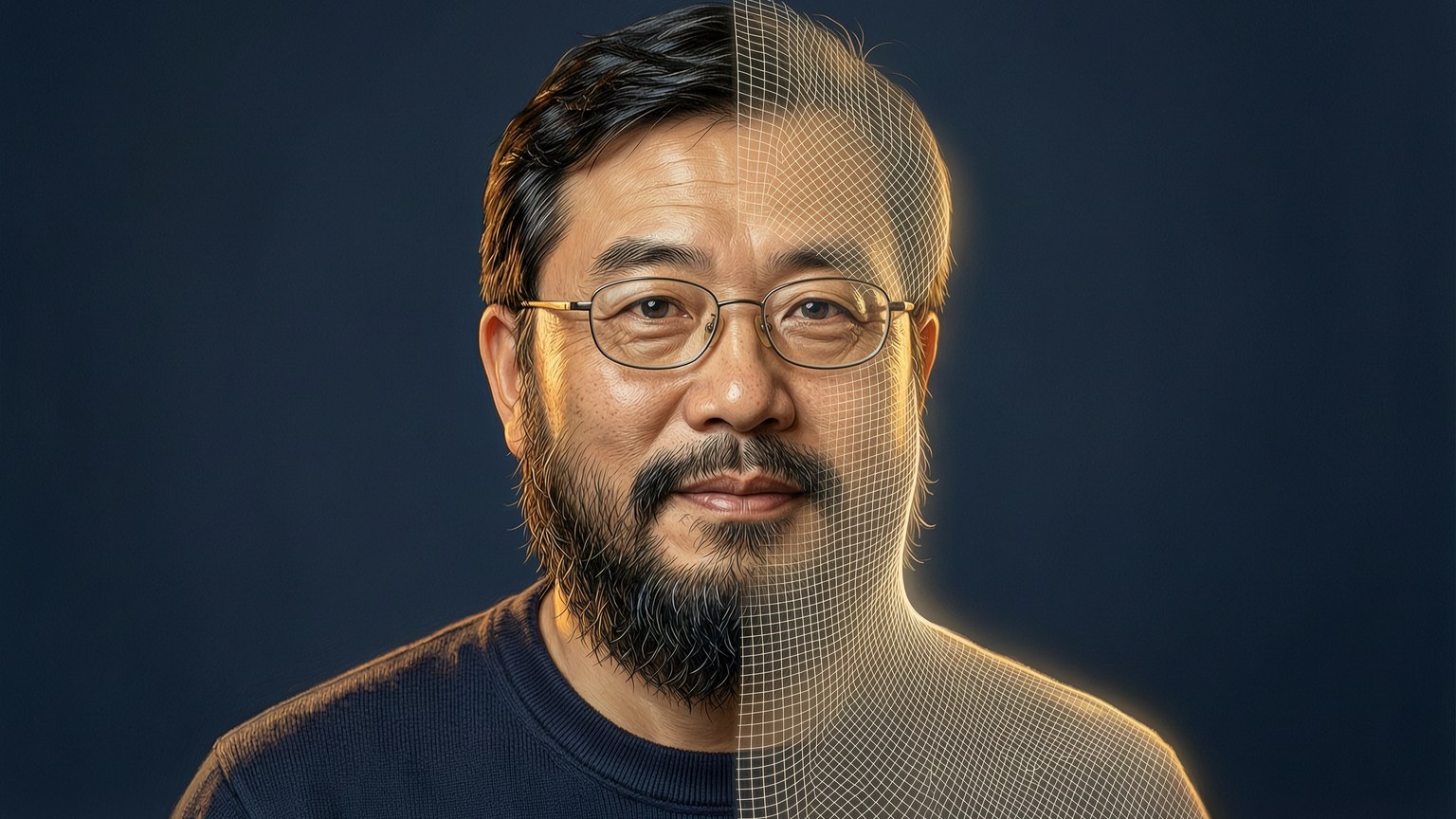 数字人待机动画：单一来源形变原画示意