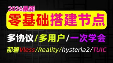 SUI面板搭建与科学上网节点部署完整视频教程