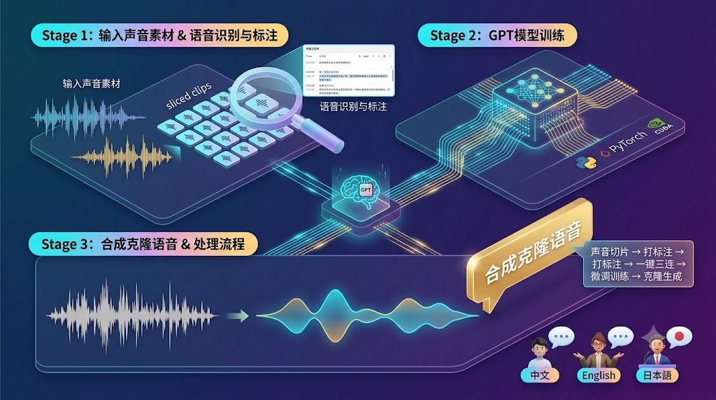 GPT-SoVITS 语言克隆训练视频教程