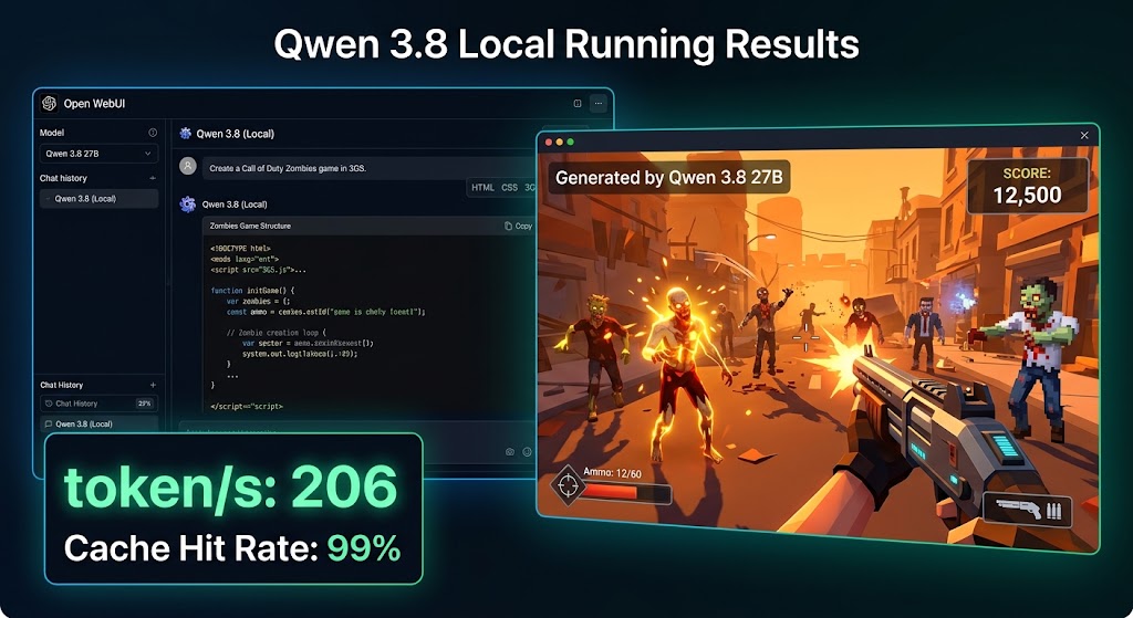 Qwen3.8-27B本地运行效果
